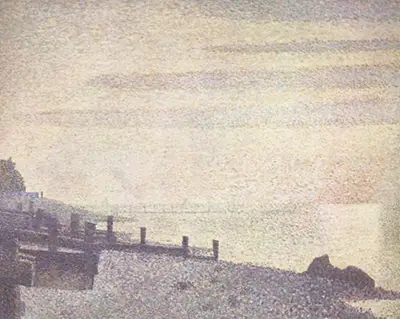 Mouth of the Seine at Honfleur, Evening Georges Seurat